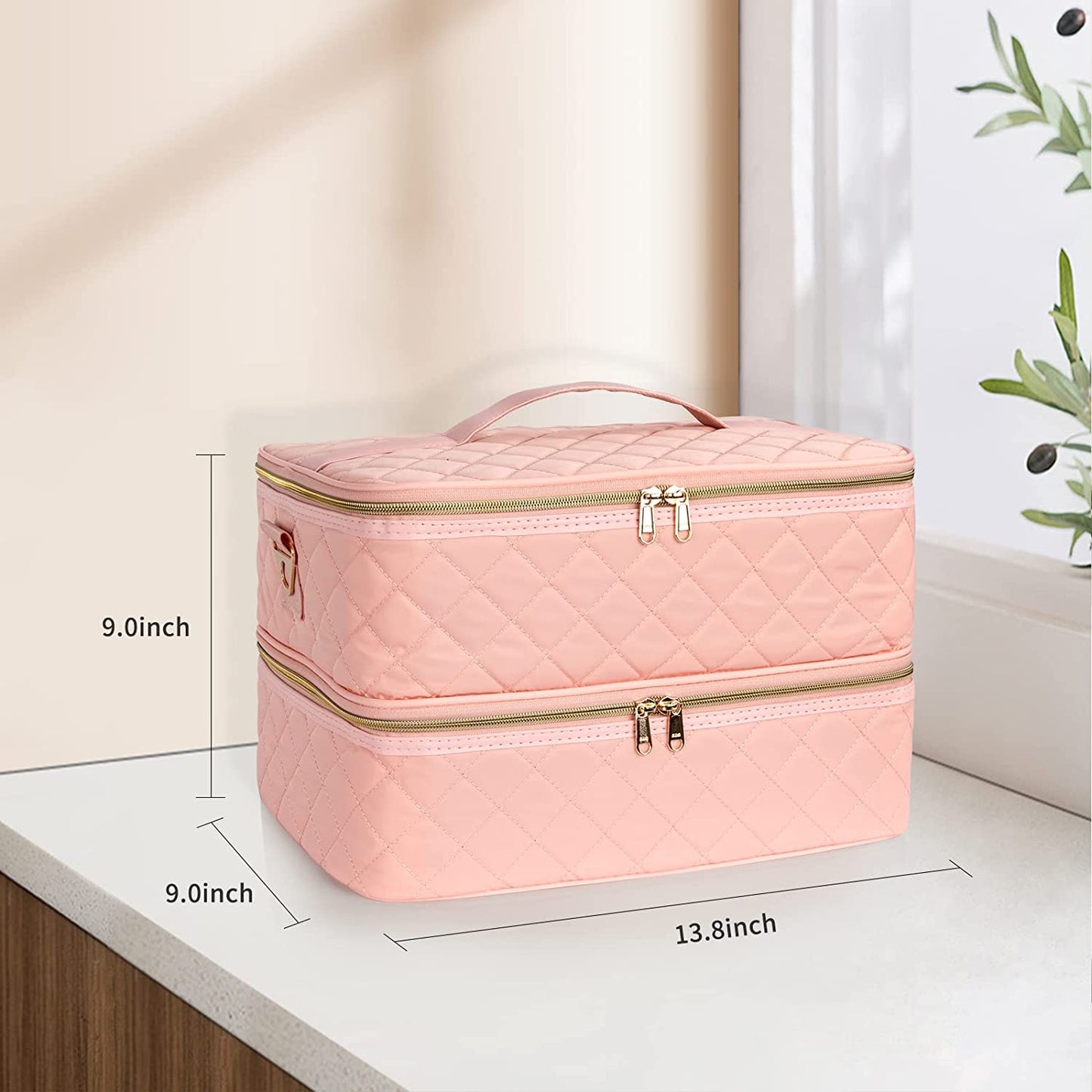 Manicure Set Makeup Case,Pink