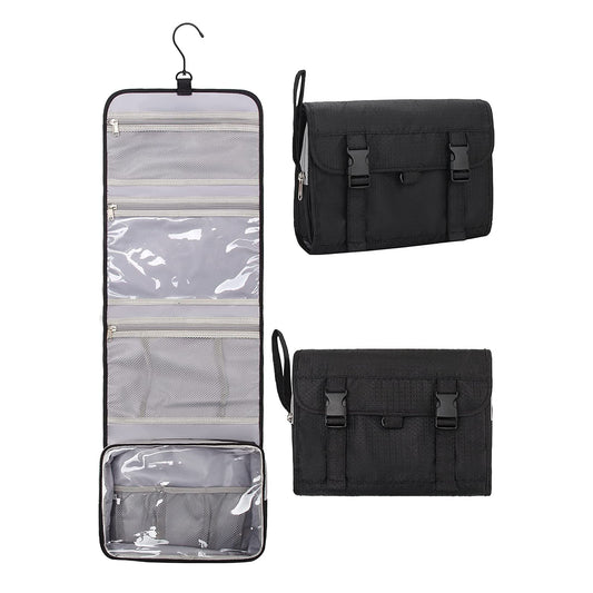 Relavel Travel Hanging Toiletry Bag(Black)