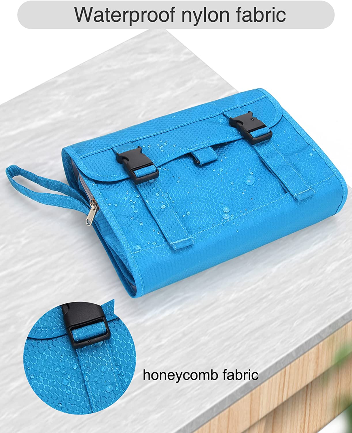 Relavel Travel Hanging Toiletry Bag(Blue)