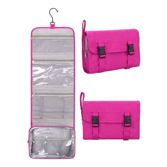 Relavel Travel Hanging Toiletry Bag(Hot Pink)
