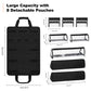 Hairstylist Traveling Roll Up Tool Bag with 8 Detachable Zipper Pouch, Heat Resistant Lining