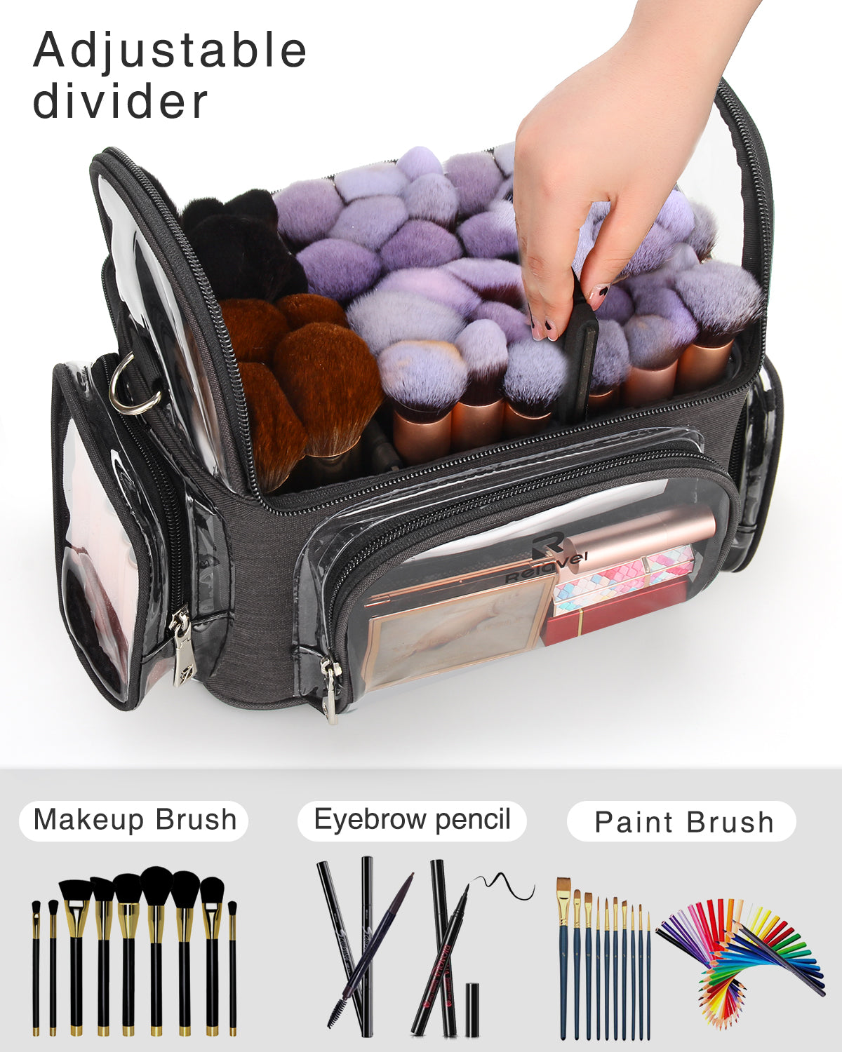 New Clear Makeup Bag For Makeup Artists