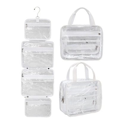 Clear Travel Toiletry Bag with Detachable TSA Approved – Baggily Clear Travel Toiletry Bag with Detachable TSA Approved – Baggily