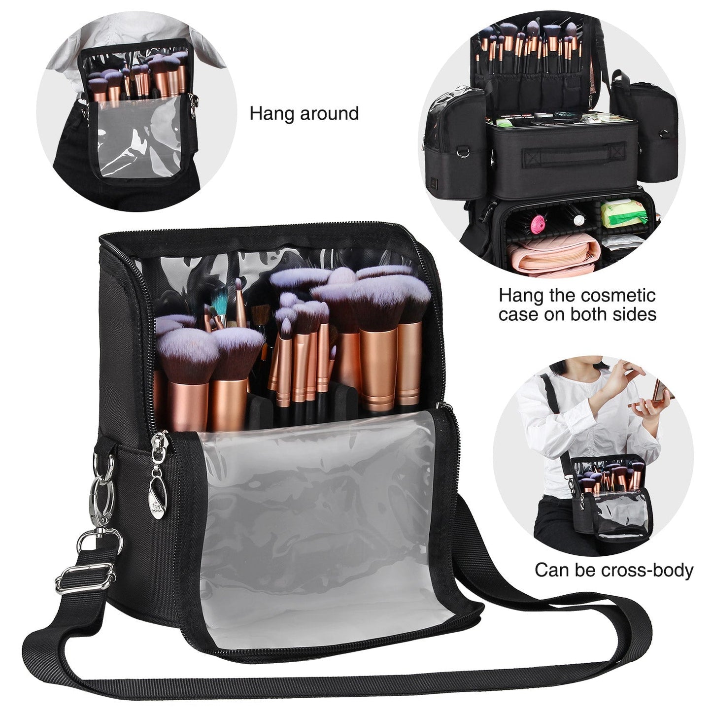 4 in 1 Rolling Makeup Case