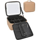 Relavel Black Small Makeup Case with Light Up Mirror