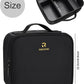 Black small makeup case with Plastic Adjustable Dividers