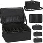 Rolling Hairstylist Makeup Train Case with 4 Wheels