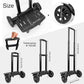 Relavel Folding Hand Truck, Lightweight Trolley Cart with 2 Big Wheels