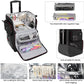 Large Makeup Train Case with a Large Makeup Travel Bag for Hairstylist