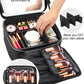 Relavel Black Small Makeup Case with Light Up Mirror