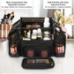 Relavel Open Design Multi-compartment Makeup Artist Set Bag with Shoulder Strap and Waist Belt