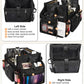 Relavel Open Design Multi-compartment Makeup Artist Set Bag with Shoulder Strap and Waist Belt