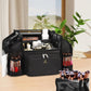 Relavel Open Design Multi-compartment Makeup Artist Set Bag with Shoulder Strap and Waist Belt