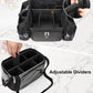 Relavel Open Design Multi-compartment Makeup Artist Set Bag with Shoulder Strap and Waist Belt