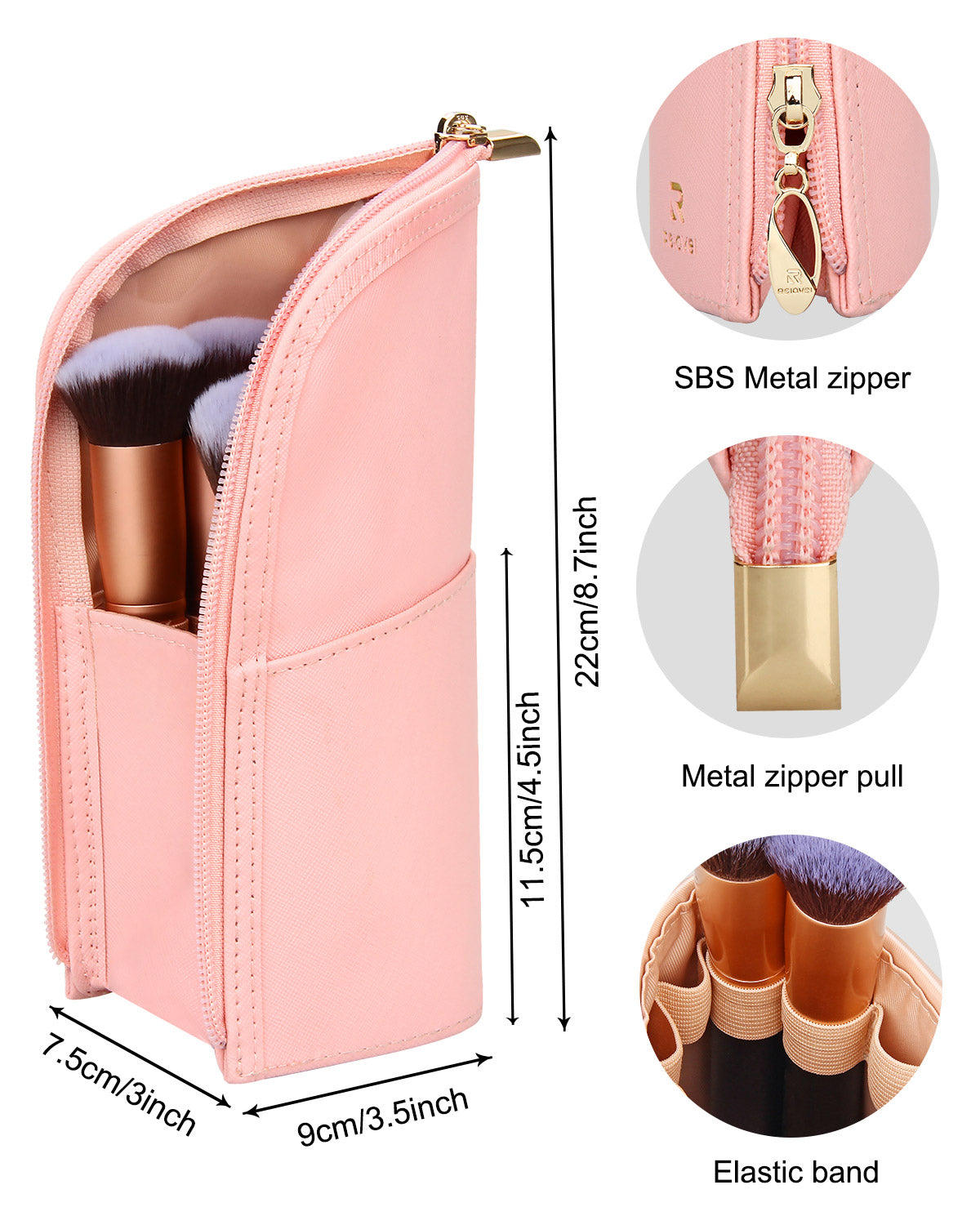 Pink Makeup Brush Holder