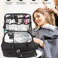 Rolling Extra Large Barber Makeup Backpack with Heat Insulation Layer and Adjustable Dividers