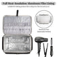 Rolling Extra Large Hairdresser Makeup Train Case with Heat Resistant Lining for Hot Hair Tools