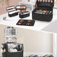 Rolling Hairstylist Makeup Train Case with 4 Wheels and Large Makeup Case