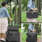 Rolling Hairstylist Makeup Train Case with 4 Wheels and Large Makeup Case