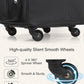 Rolling Hairstylist Makeup Train Case with 4 Wheels and Large Makeup Case