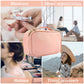 Small Pink Portable Travel Makeup Bag