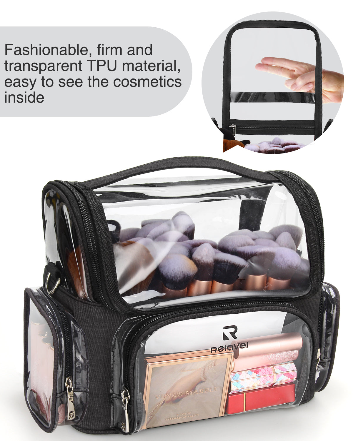 New Clear Separator Makeup Bag For Makeup Artists