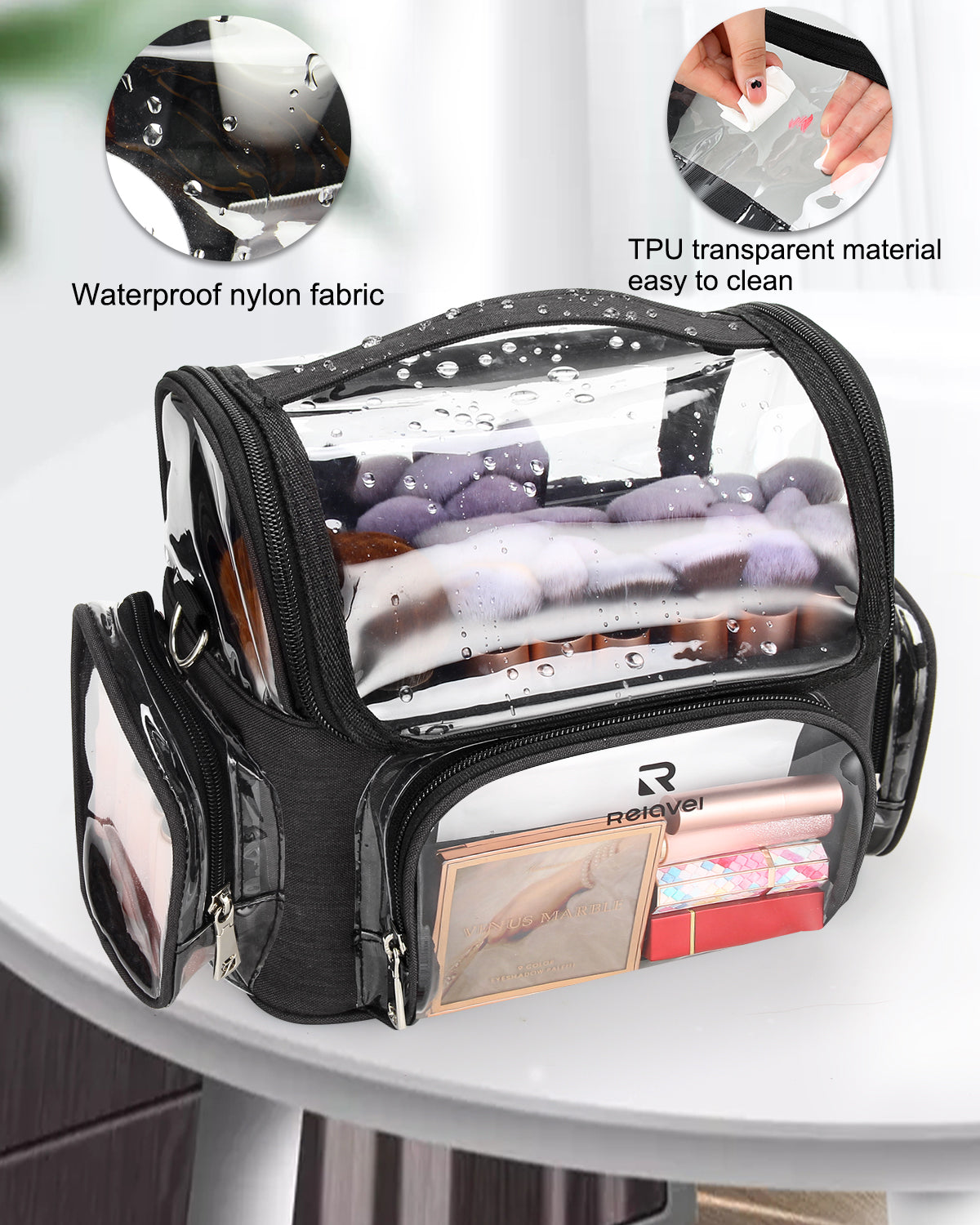 New Clear Separator Makeup Bag For Makeup Artists