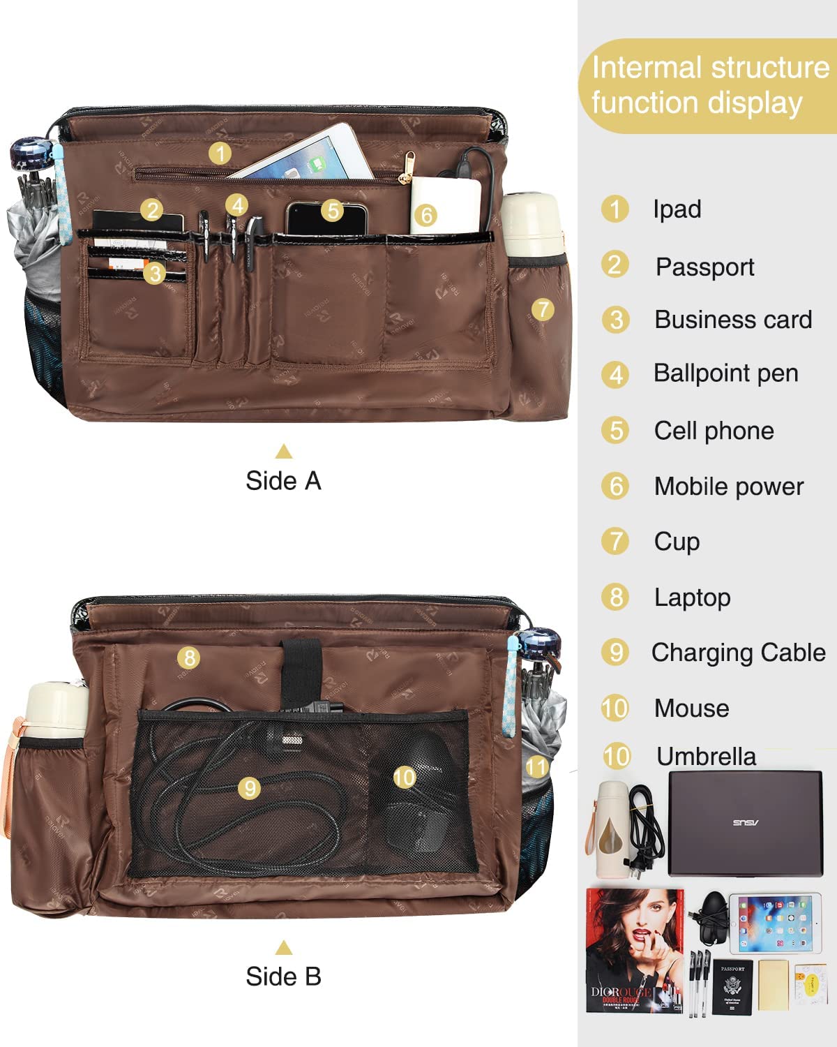 Relavel 17 Inch Laptop Bag for Women