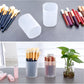 6 Pcs Stackable Clear Makeup Organizer Holder Set