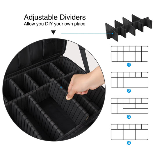 Dividers for a set of Black Large Makeup Case(USA)