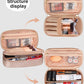 Cross Pattern Rose Gold Small Travel Makeup Bag Cosmetic Bag