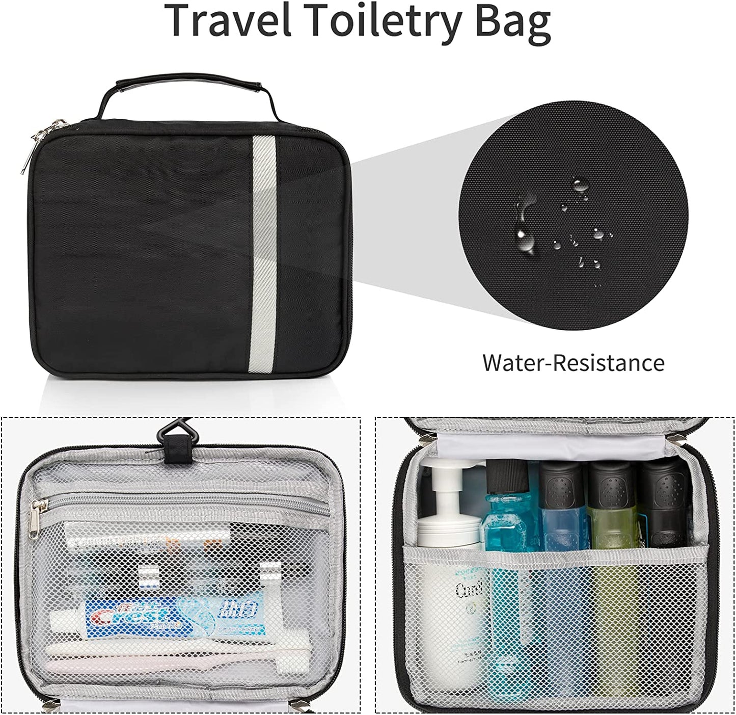 Relavel Hanging Travel Toiletry Bag for Men