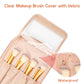 Large Portable Makeup Bag with Toiletries Brushes Slots and Divider-Rose Gold