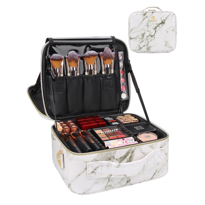 Makeup Bag 2-Layers Train Case