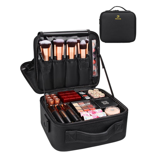 Makeup Organizer Bag 2-Layers Train Case