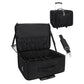 Relavel Rolling Makeup Train Case, Trolley Cosmetic Case, 3-Layer Cosmetic Organizer, Extra Large Makeup Travel Bag, Makeup Case for Hairstylist, Trolley Travel Makeup Case with Adjustable Divider (Black)