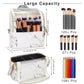 Marble White Makeup Brush Holder Travel Makeup Bag for Women Cosmetic Bag