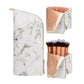 Marble White Makeup Brush Holder Organizer Bag Stand-up Makeup Cup Large