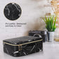 Marble Black Small Makeup Case