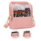 Pink Makeup Brush Holder Travel Makeup Bag For Women