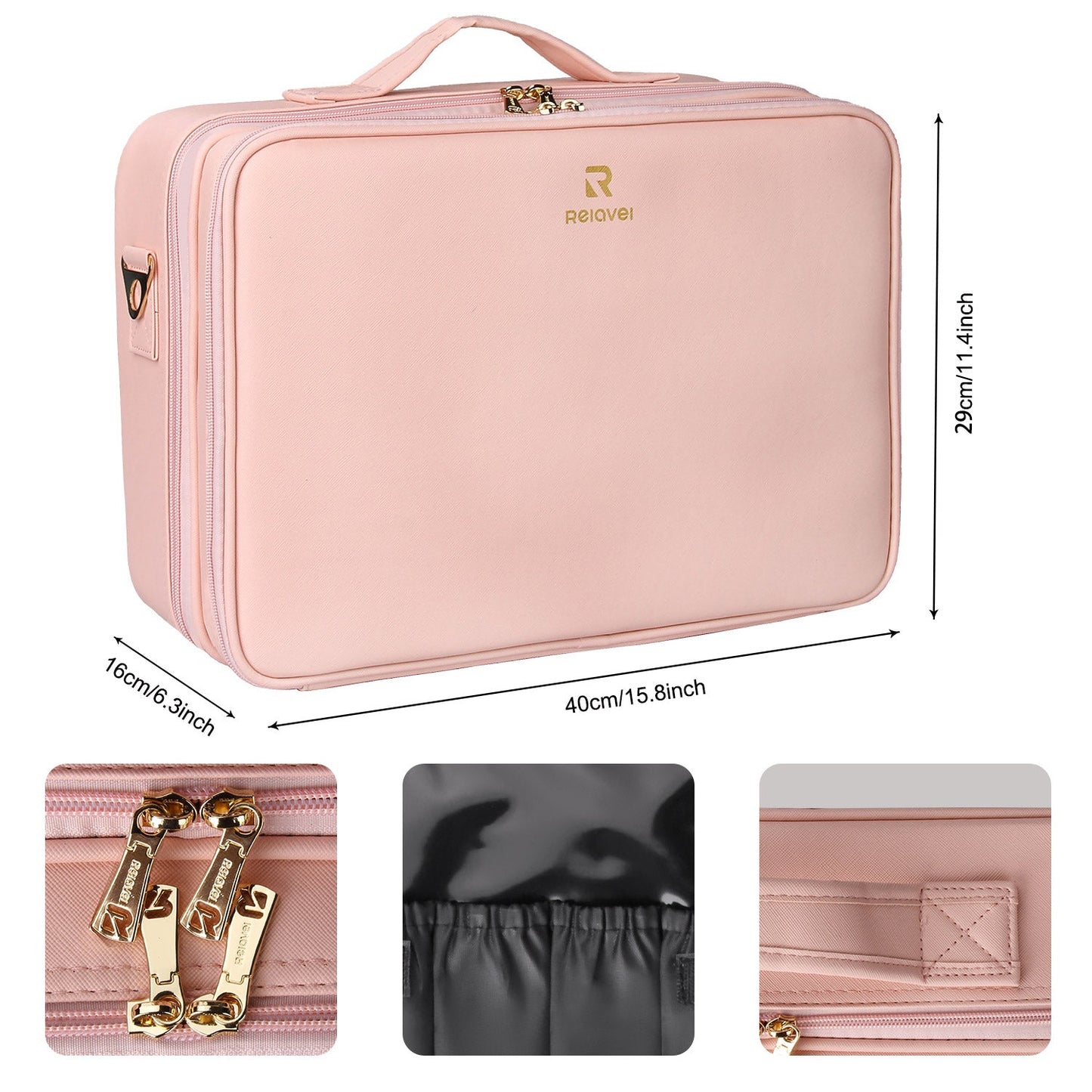 Pink Large Makeup Case