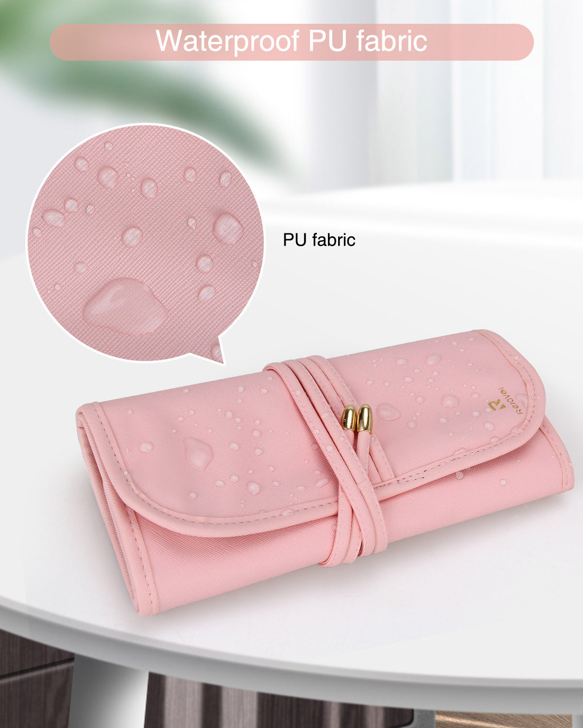 Pink Makeup Brush Bag Pouch Holder Cosmetic Bag