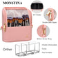 Pink Makeup Brush Holder Travel Makeup Bag For Women