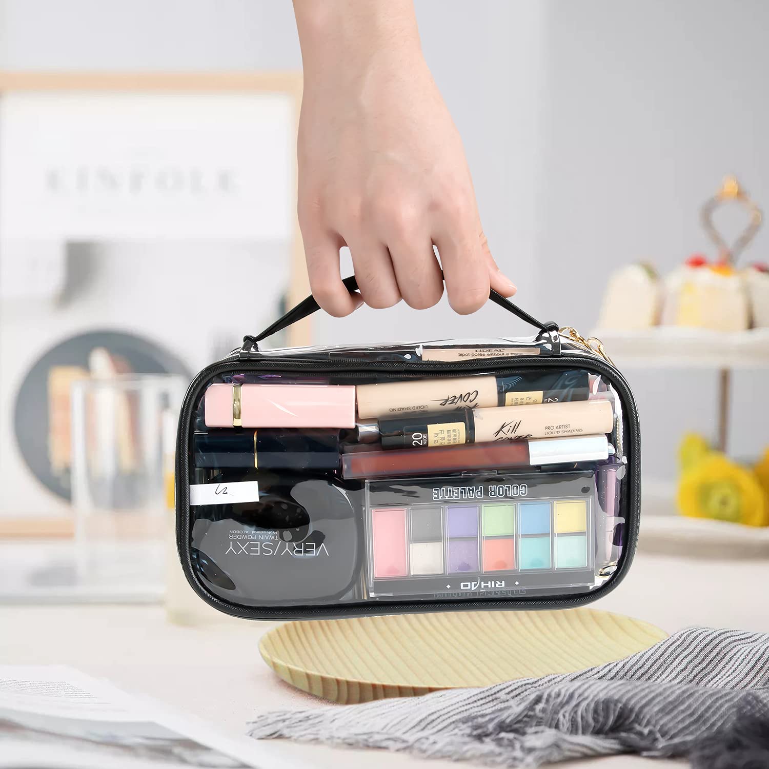 Relavel Clear Travel Makeup Bags