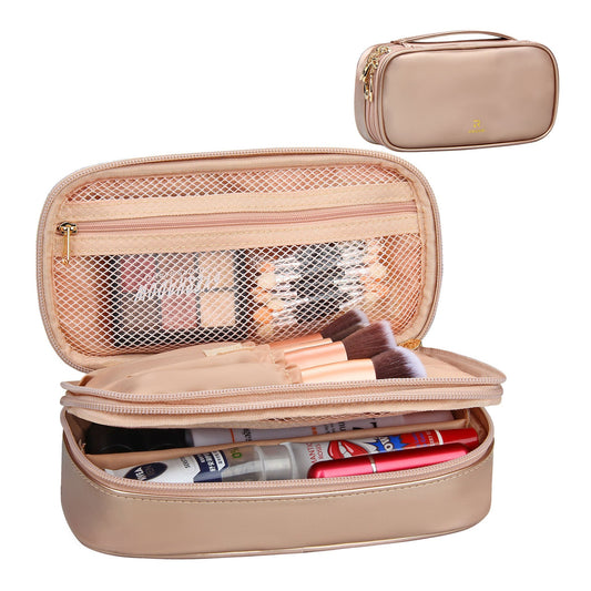 Rose Gold Small Travel Makeup Bag Cosmetic Bag