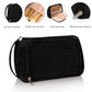 Small Makeup Bag, Makeup Pouch, Travel Cosmetic Organizer for Women and Girls (Oxford Cloth, Black)